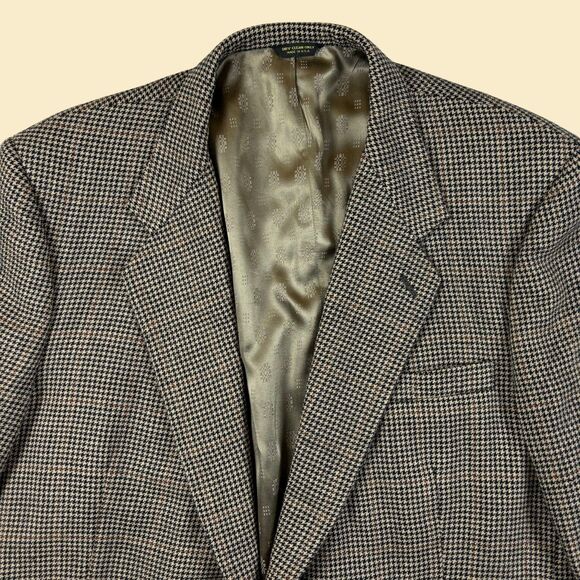1970s houndstooth sports coat by Aldrich Custom Apparel, vintage USA-made jacket - Picture 4 of 8